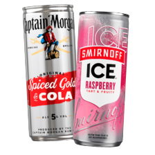 Captain Morgan, Smirnoff of Gordon's